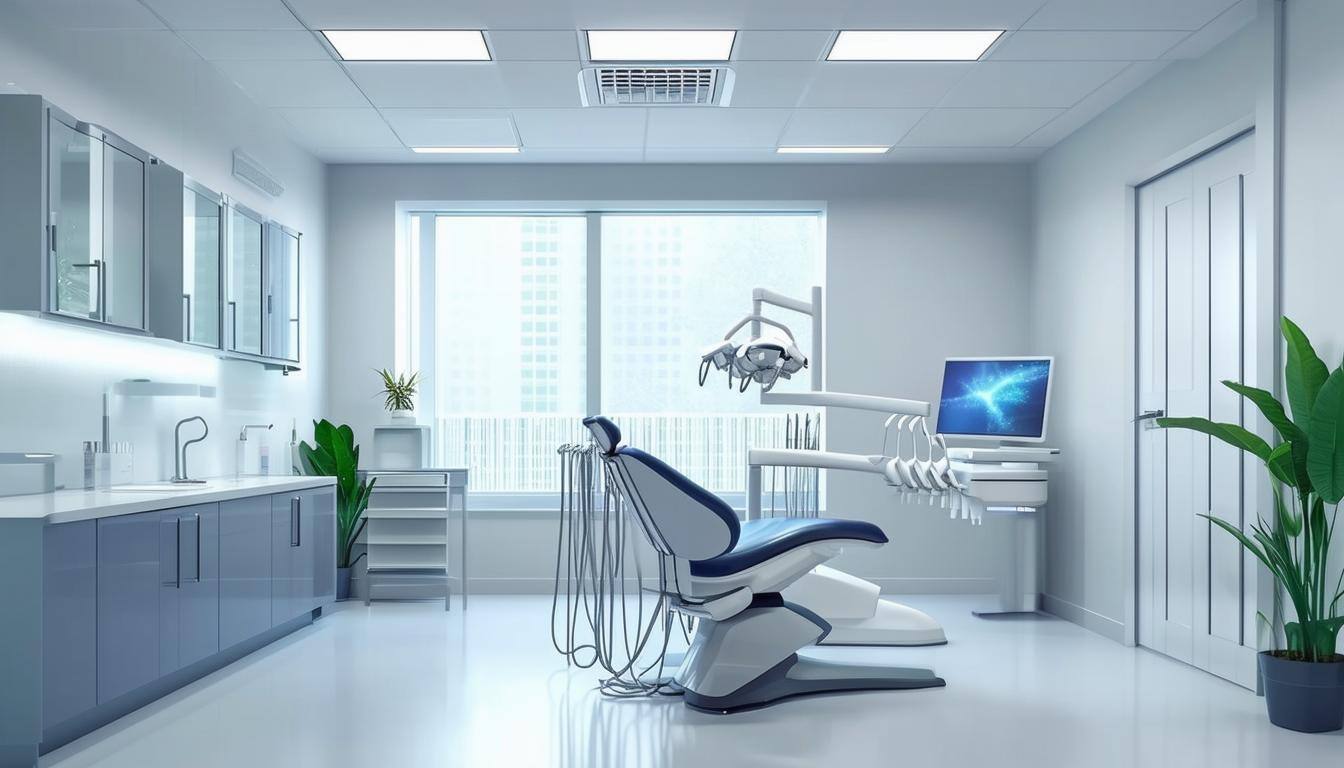 Conceptual image of a dental practice